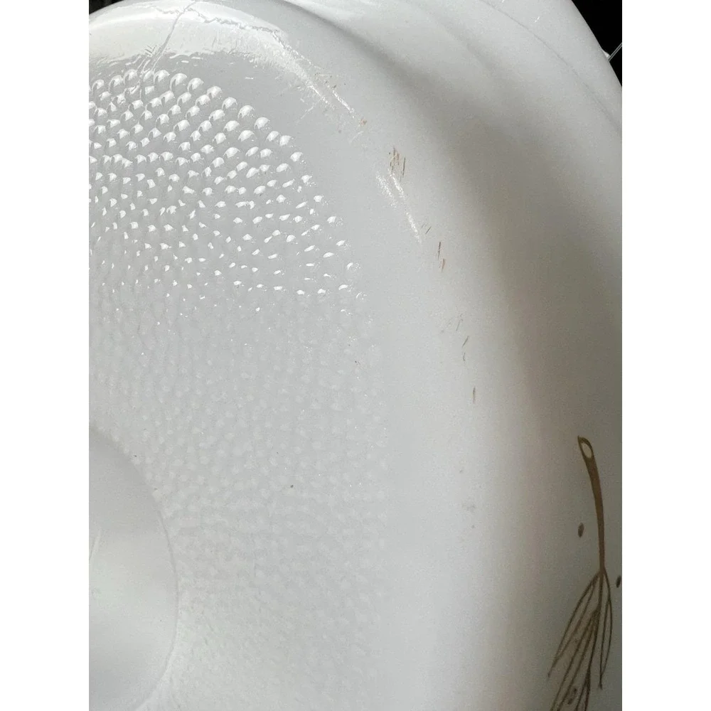 Vtg GlasBake Divided Casserole Dish J-239 Milk Glass USA